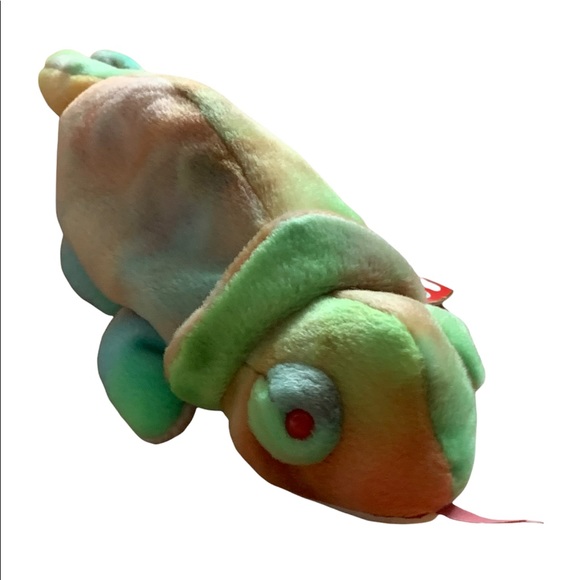 Ty Beanie Babies - Rainbow The Chameleon - Picture 1 of 6